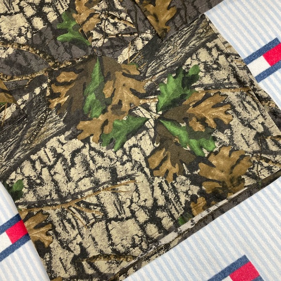 Vintage Jerzees Outdoors Big woods TreBark Camo Camouflage short sleeve tee - Picture 5 of 9